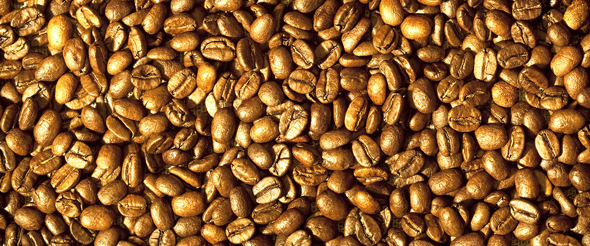 Raw coffee beans